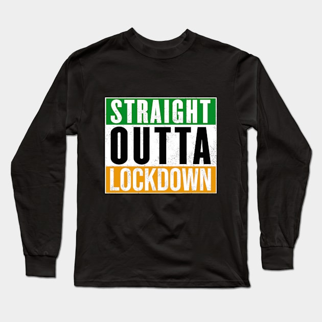 Straight Outta Lockdown - Ireland Long Sleeve T-Shirt by Ireland